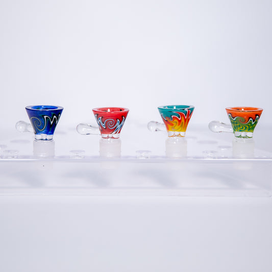 14mm Multi-colored Glass Bowl