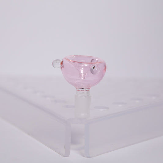 14mm Translucent/Pink Glass Bowl
