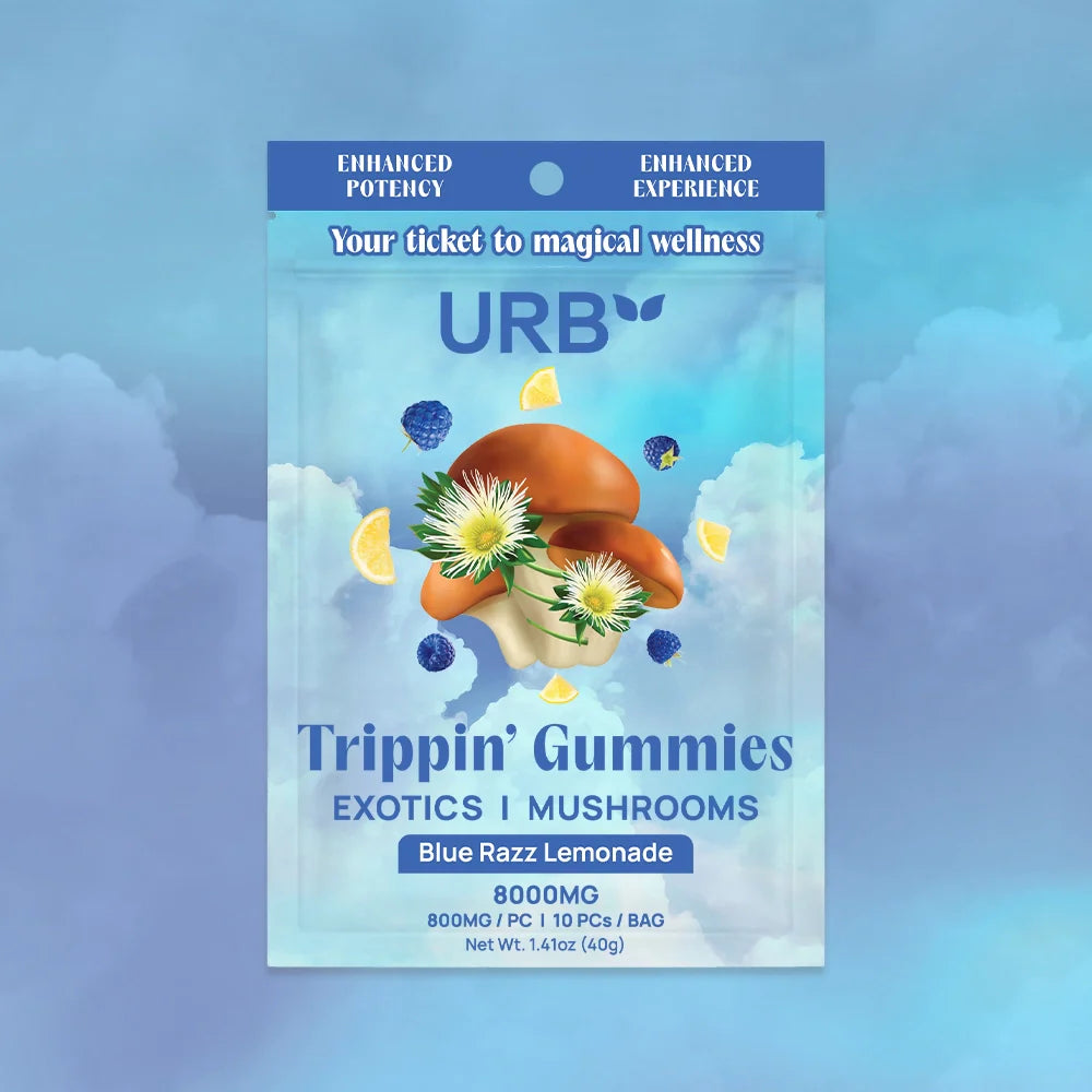 URB Trippin Mushroom Gummies - 10 CT, 8,000mg