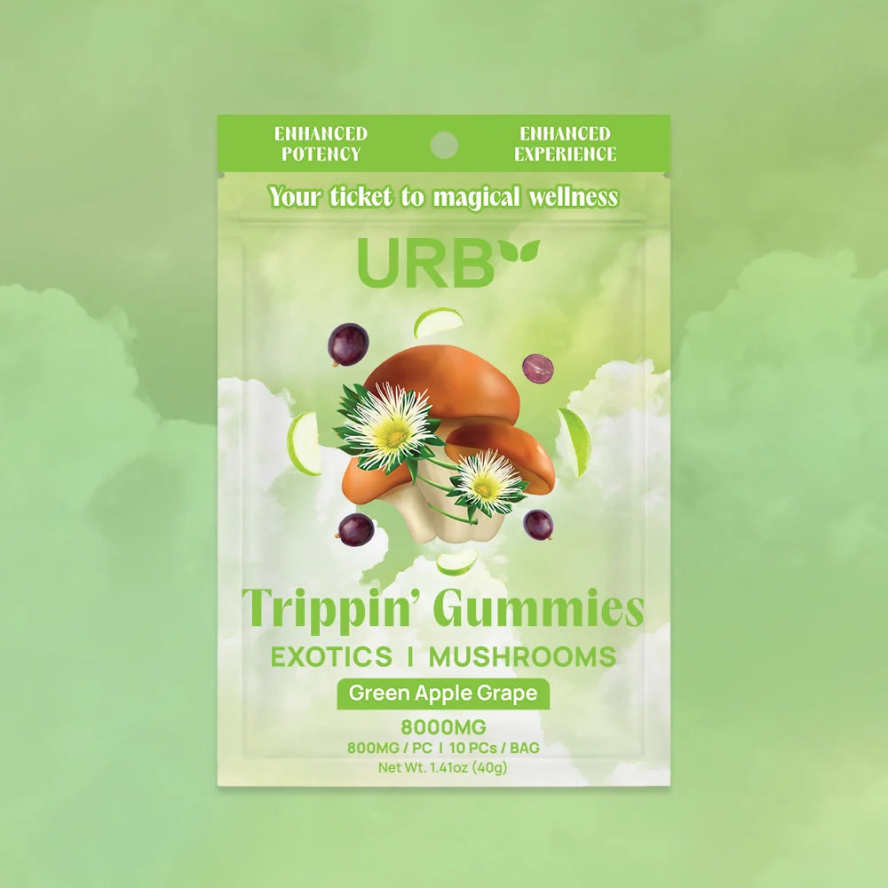 URB Trippin Mushroom Gummies - 10 CT, 8,000mg