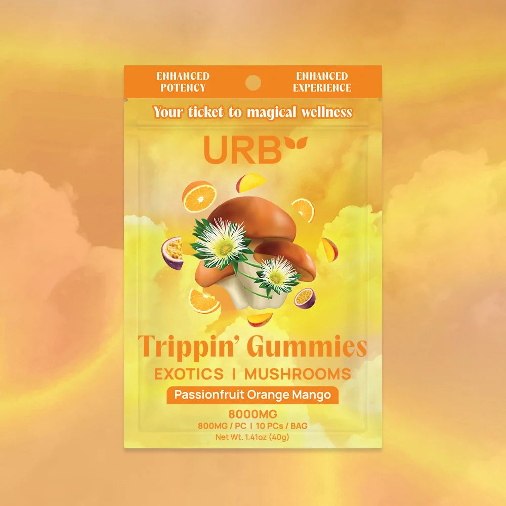 URB Trippin Mushroom Gummies - 10 CT, 8,000mg