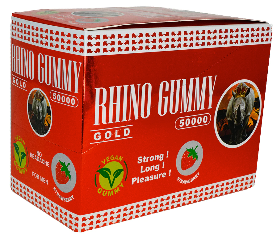 Rhino - Gold Strawberry | Male Enhancement Gummies