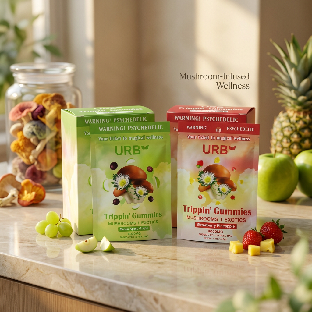 URB Trippin Mushroom Gummies - 10 CT, 8,000mg