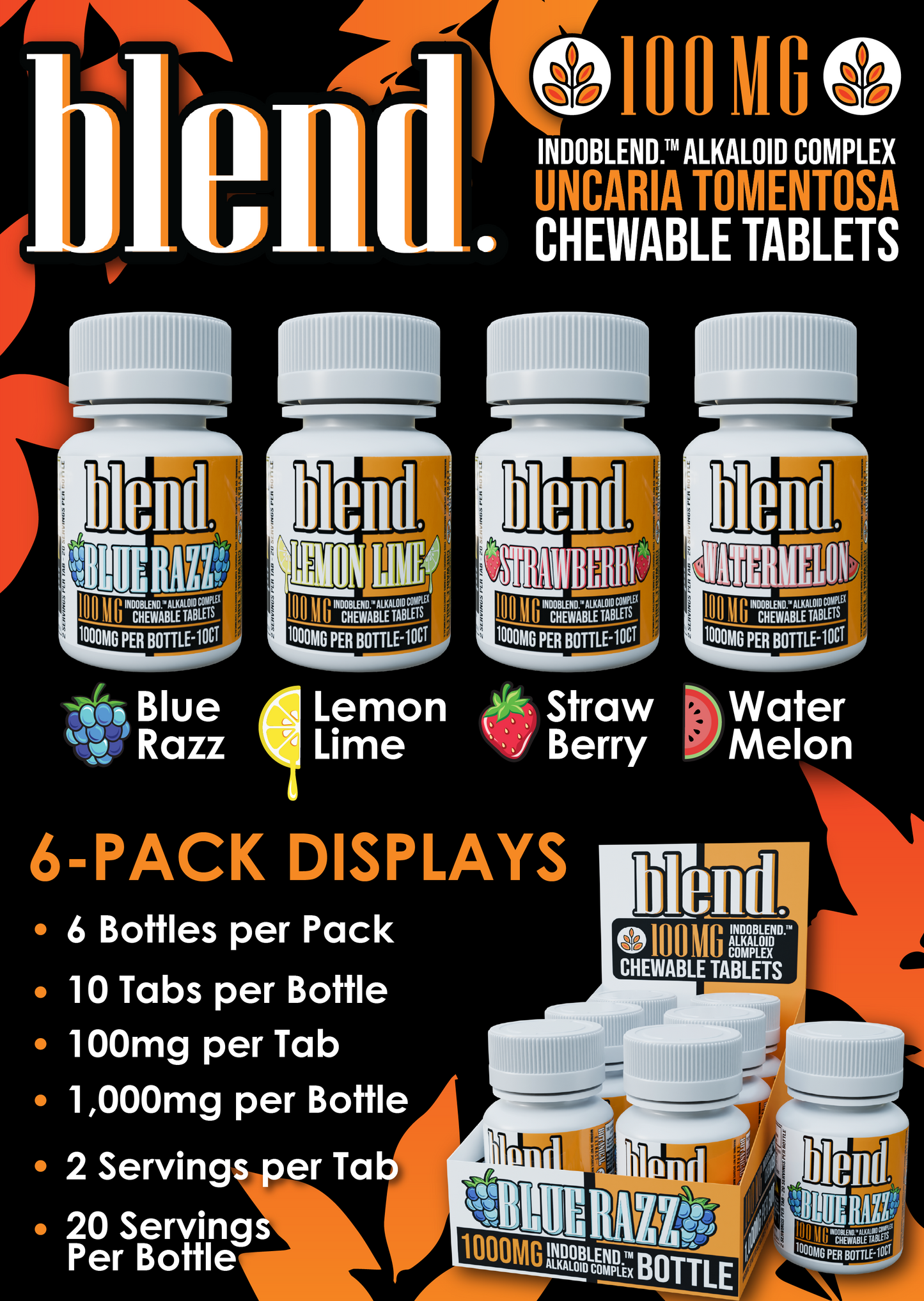 Blend Botanical Extract Chewable Tablets - Cats Claw Corydalis