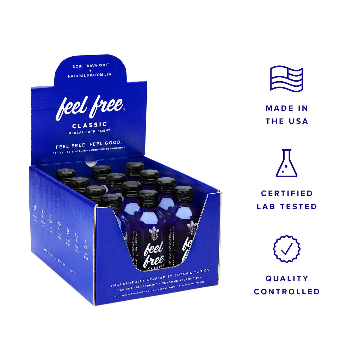 Botanic Tonics Feel Free CLASSIC Tonic (12-Pack Case)