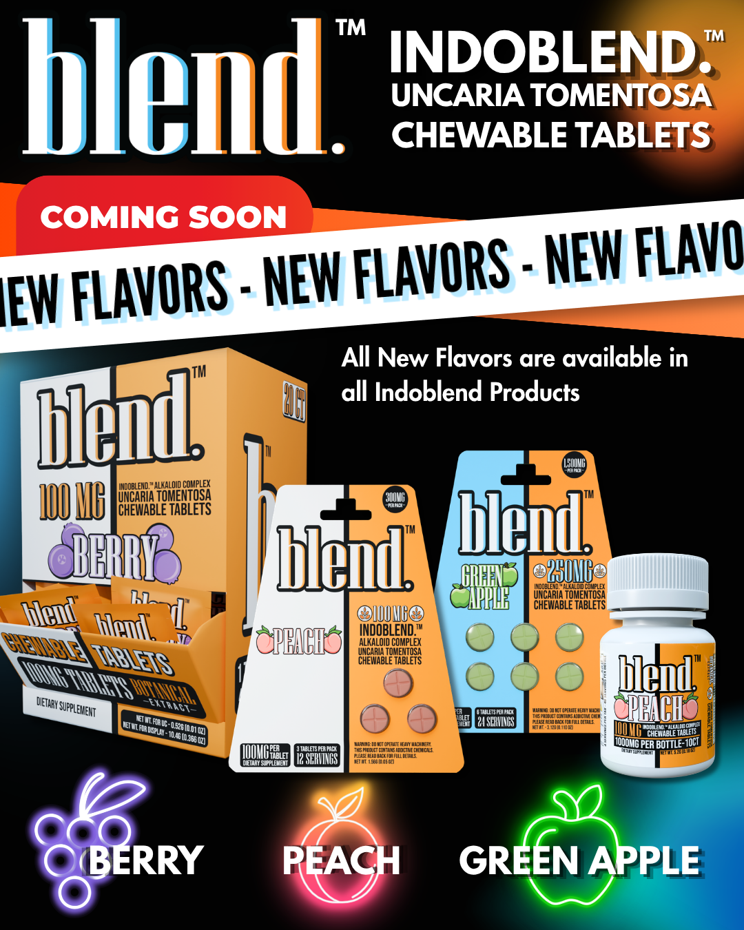 Blend Botanical Extract Chewable Tablets - Cats Claw Corydalis