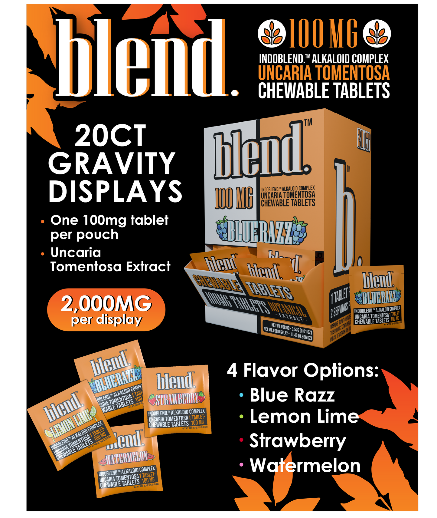 Blend Botanical Extract Chewable Tablets - Cats Claw Corydalis